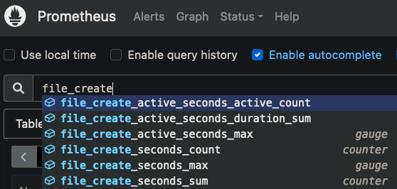 Observation metrics in Prometheus